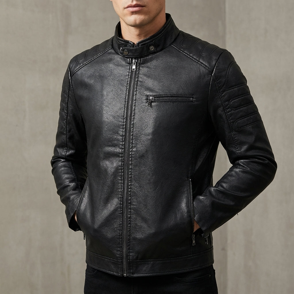 JAMES ™ | Men's Moto-Style Zip Jacket