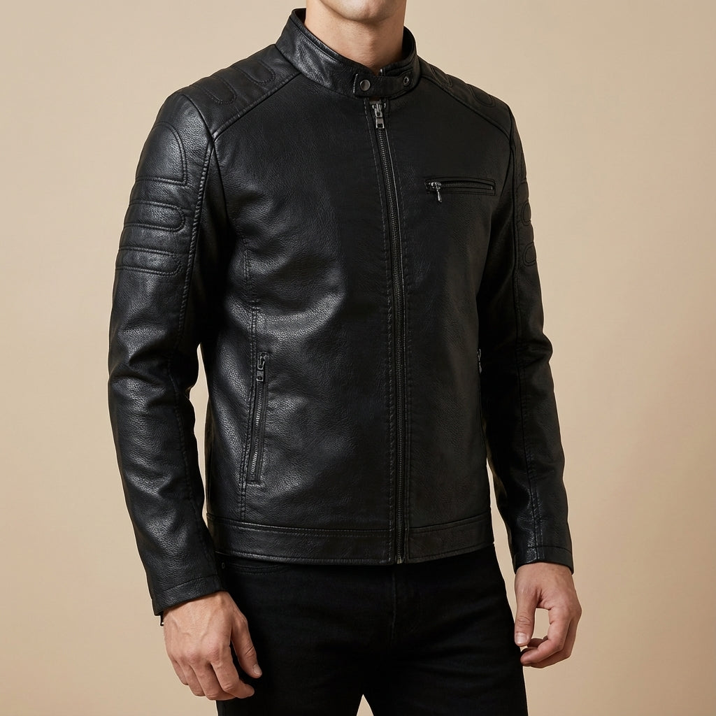 JAMES ™ | Men's Moto-Style Zip Jacket
