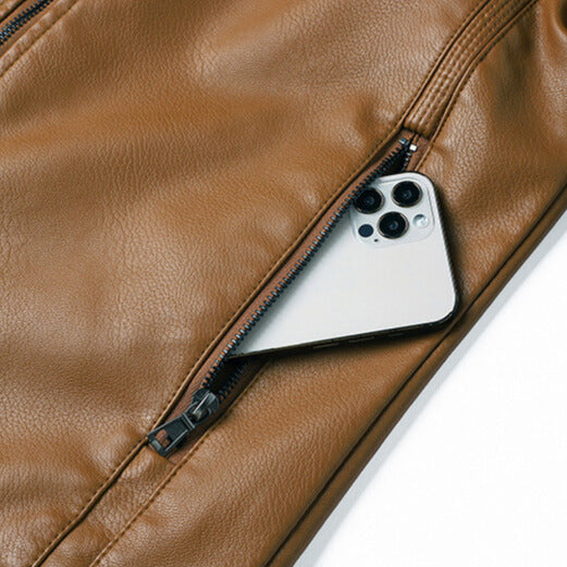 JAMES ™ | Men's Moto-Style Zip Jacket