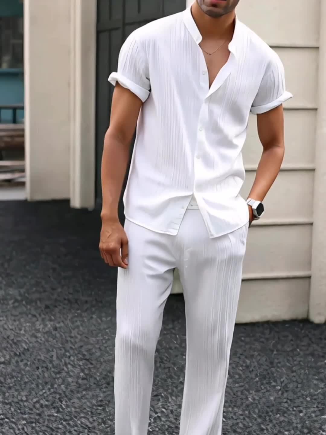 JAMES™ | Men's Ribbed Fabric Coordinated Set