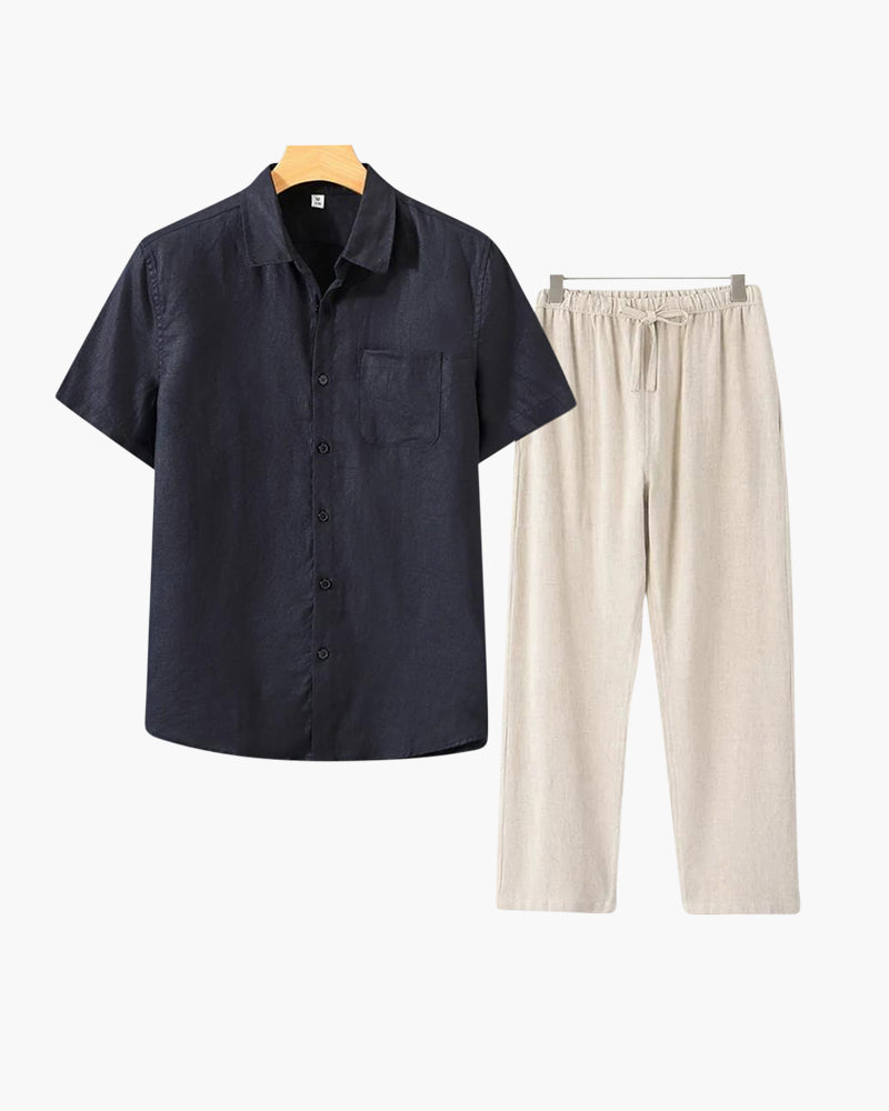JAMES™ | Short-sleeve linen set