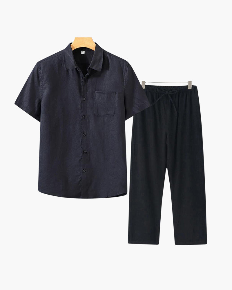 JAMES™ | Short-sleeve linen set