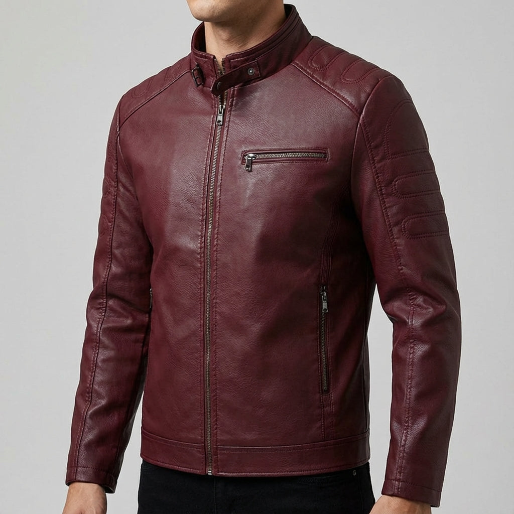 JAMES ™ | Men's Moto-Style Zip Jacket