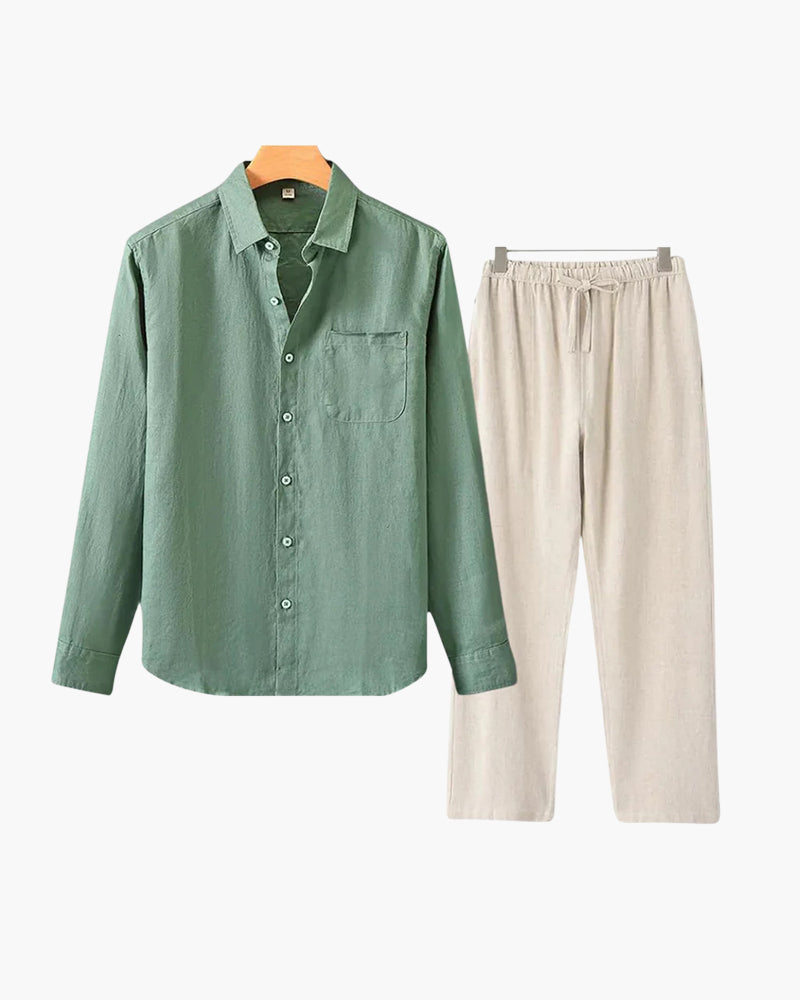 JAMES™ | LINEN COMBO (LONGSLEEVE)
