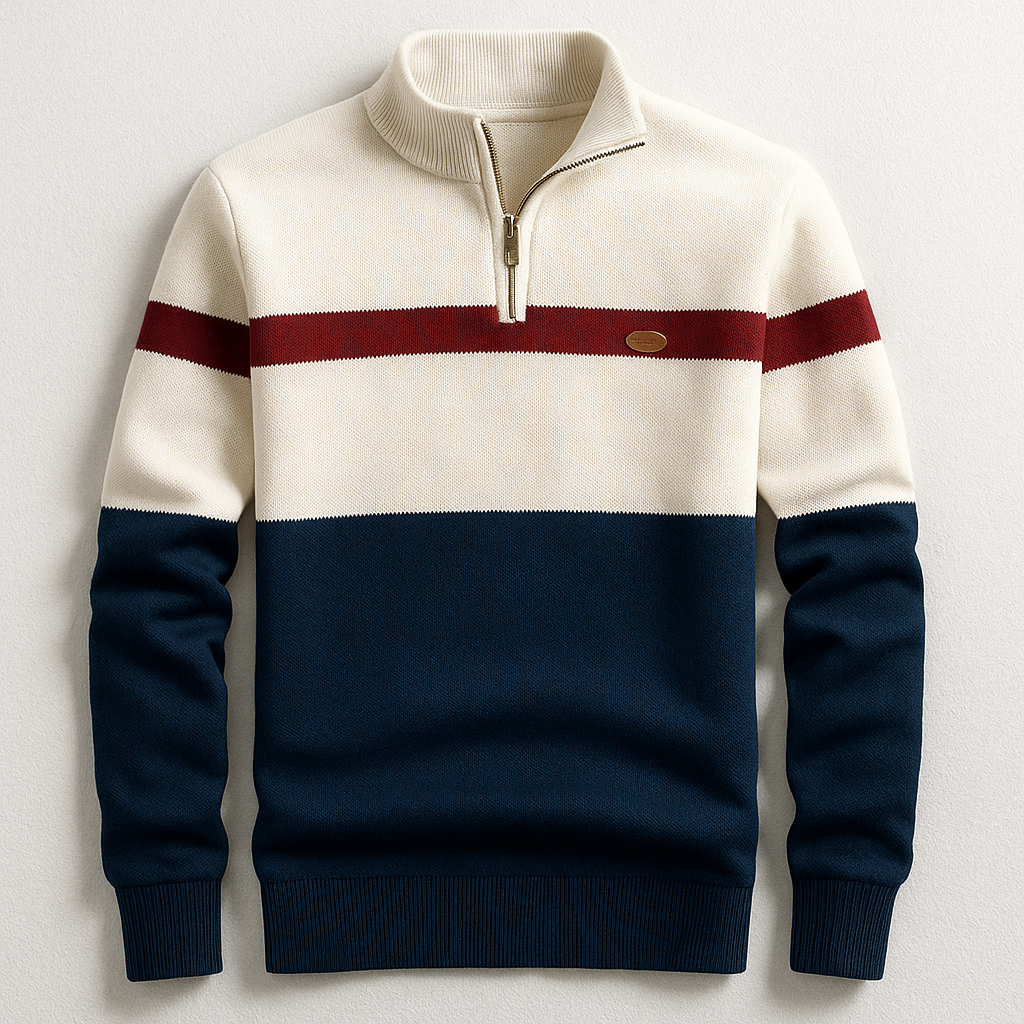 JAMES™ | MEN'S PULLOVER WITH ZIP COLLAR