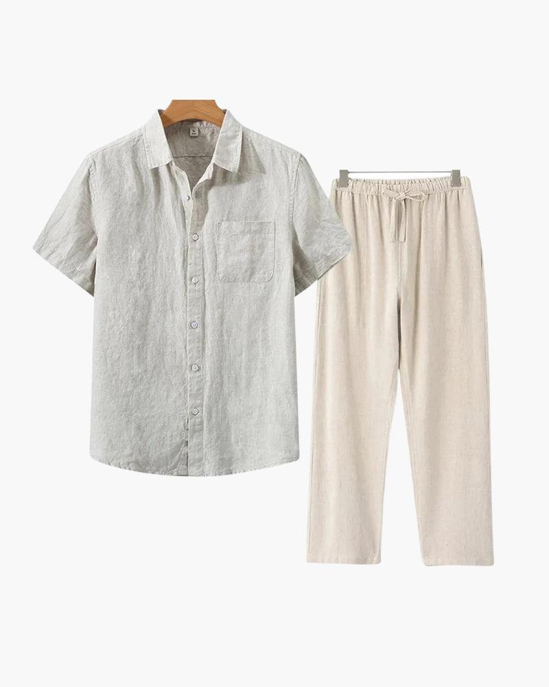 JAMES™ | Short-sleeve linen set