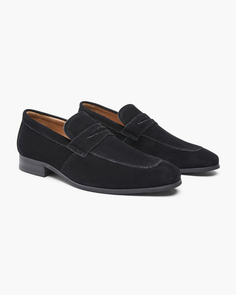 JAMES™ | Suede penny loafers