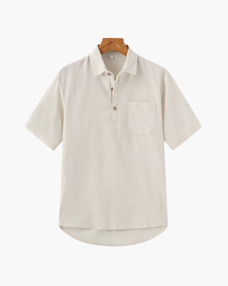 JAMES™ | Linen polo shirt