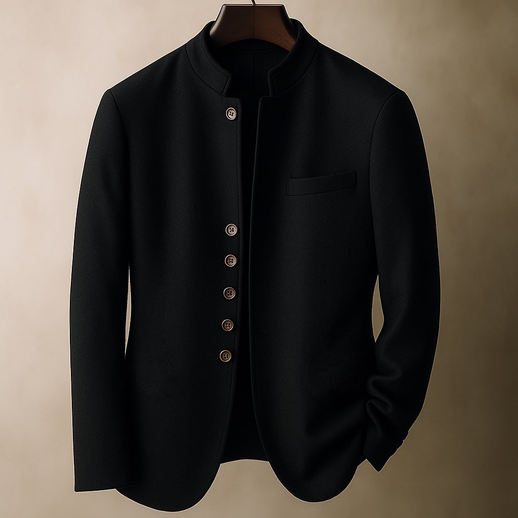 JAMES™ | WOOL JACKET WITH STRAIGHT COLLAR