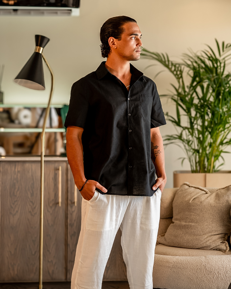 JAMES™ | Short-sleeve linen shirt