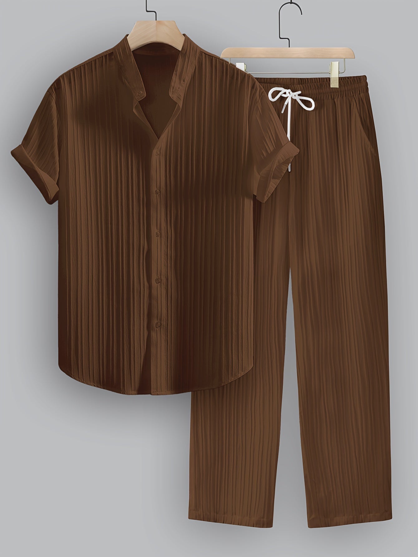 JAMES™ | Men's Ribbed Fabric Coordinated Set