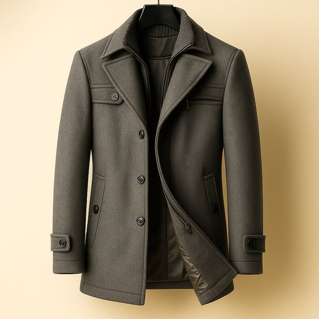 JAMES™ | LONG WOOL COAT FOR MEN