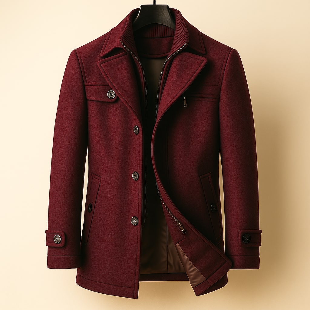 JAMES™ | LONG WOOL COAT FOR MEN