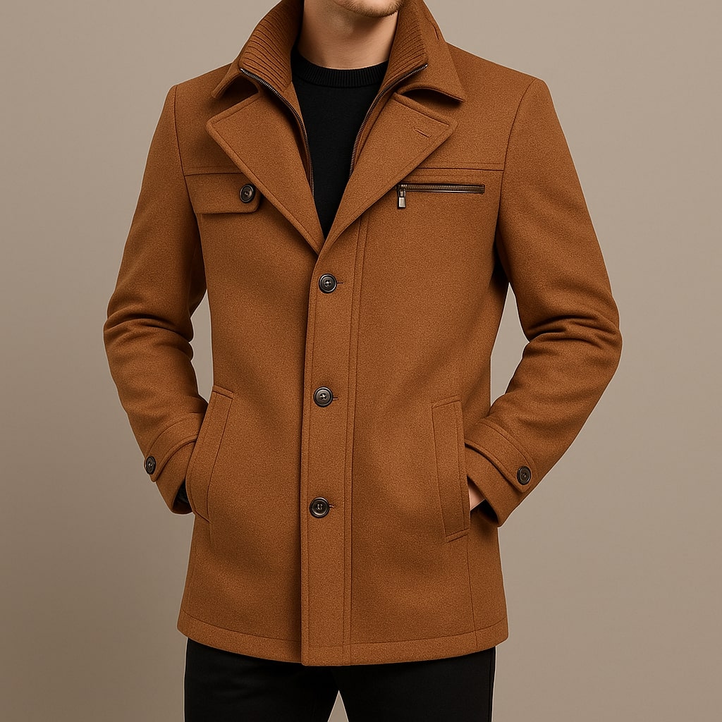 JAMES™ | LONG WOOL COAT FOR MEN