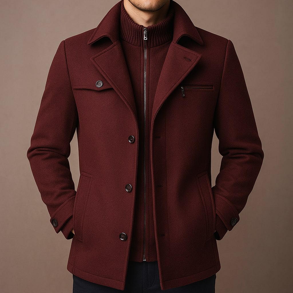 JAMES™ | LONG WOOL COAT FOR MEN