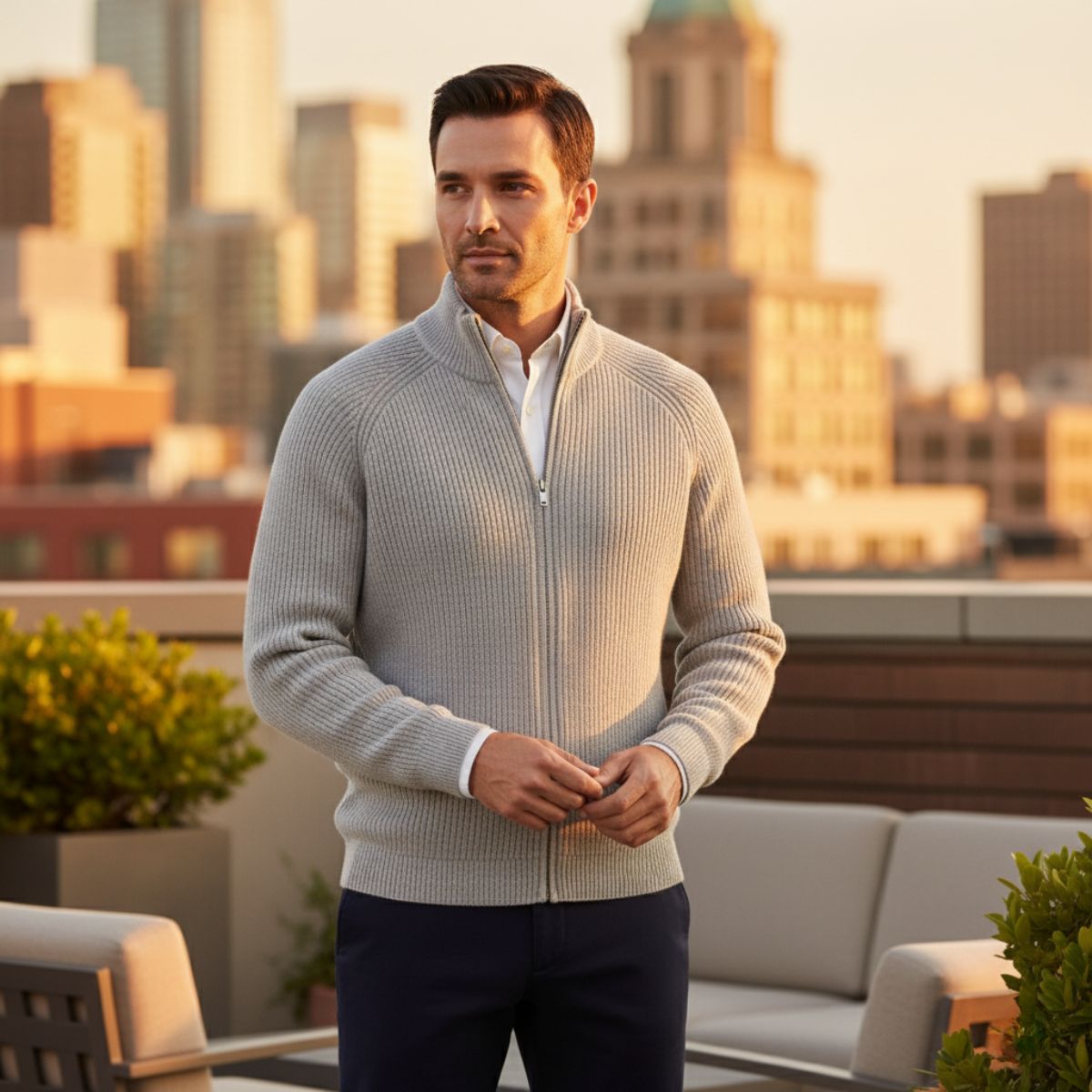 JAMES™ | Zip Knit