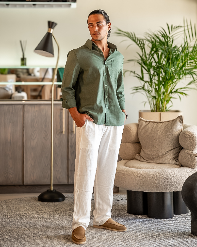 JAMES™ | LINEN COMBO (LONGSLEEVE)