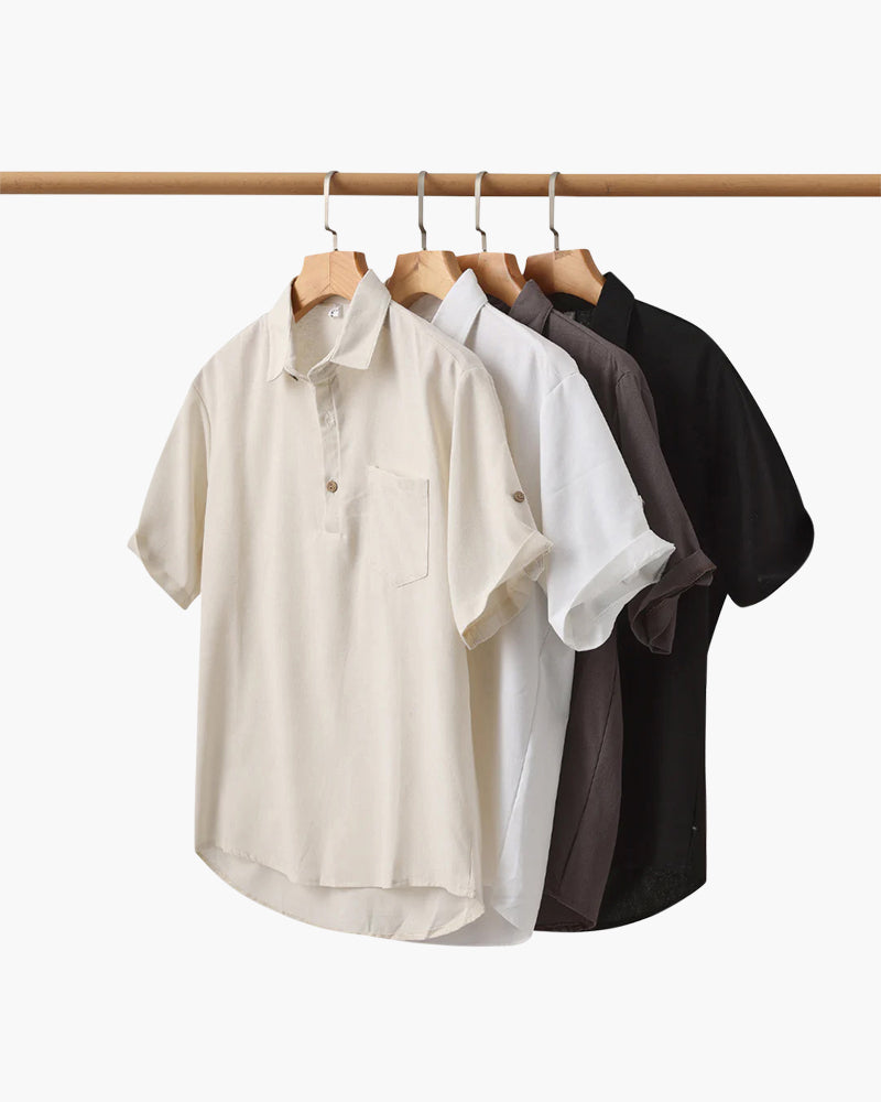 JAMES™ | Linen polo shirt