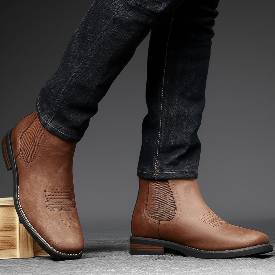 JAMES™ | MENS LEATHER ANKLE BOOTS
