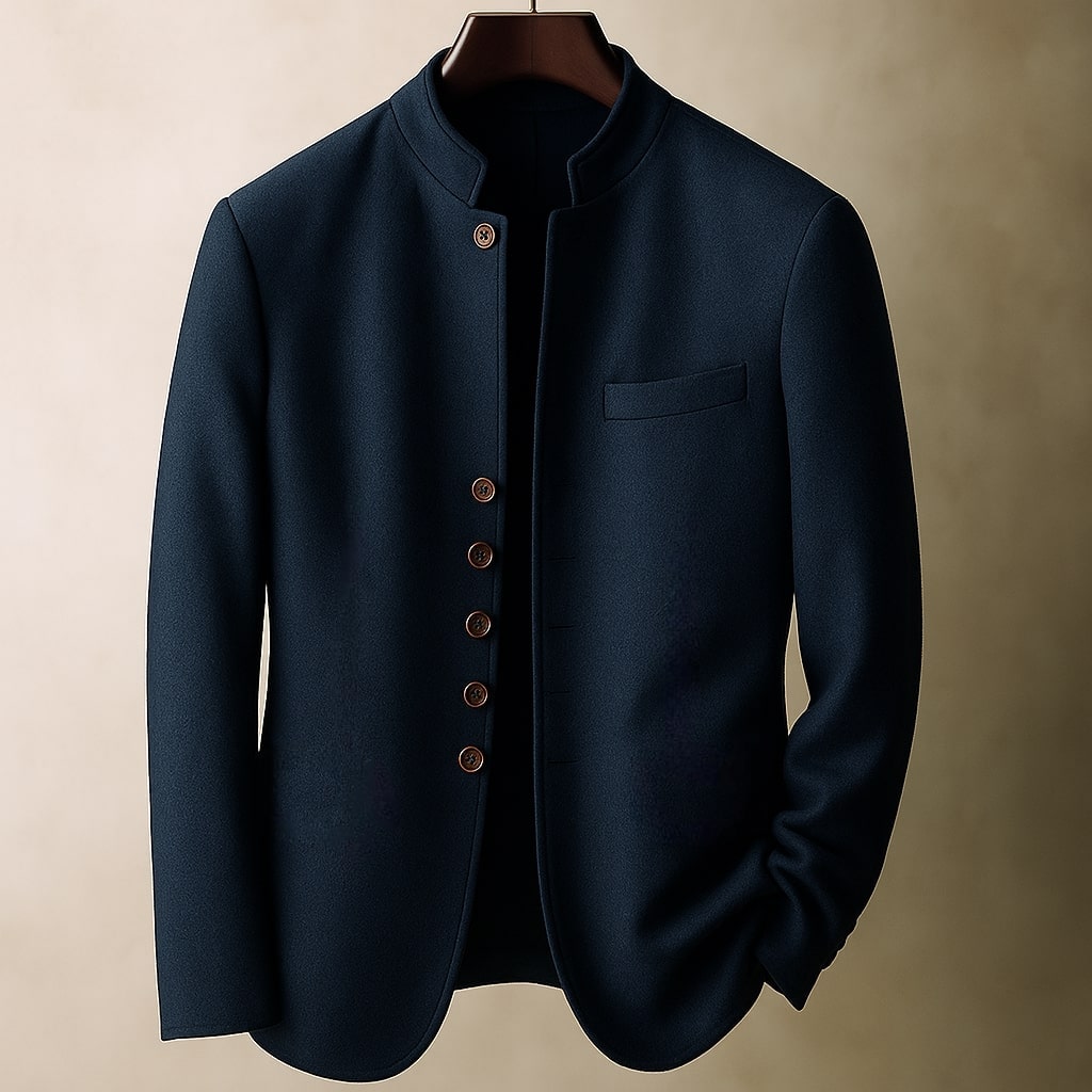 JAMES™ | WOOL JACKET WITH STRAIGHT COLLAR