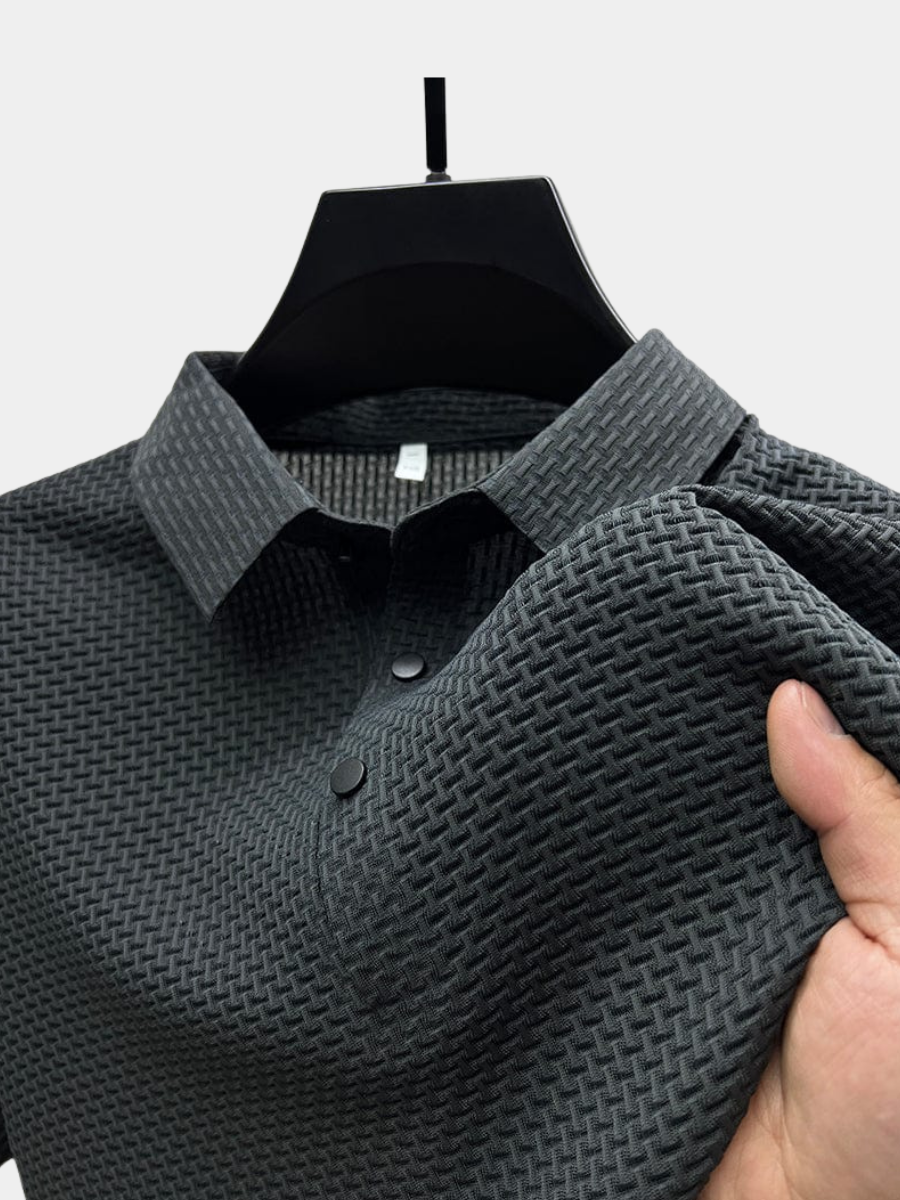 JAMES™ | Breathable Textured Knit Polo
