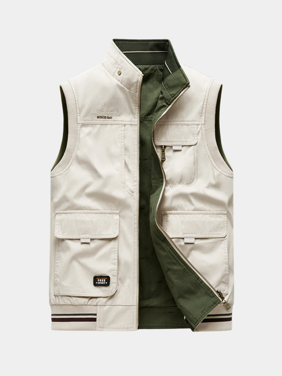 JAMES™ | Five-Pocket Cotton Gilet