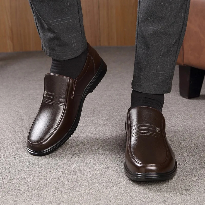 JAMES™ | Men's Semi-Gloss Leather Loafer