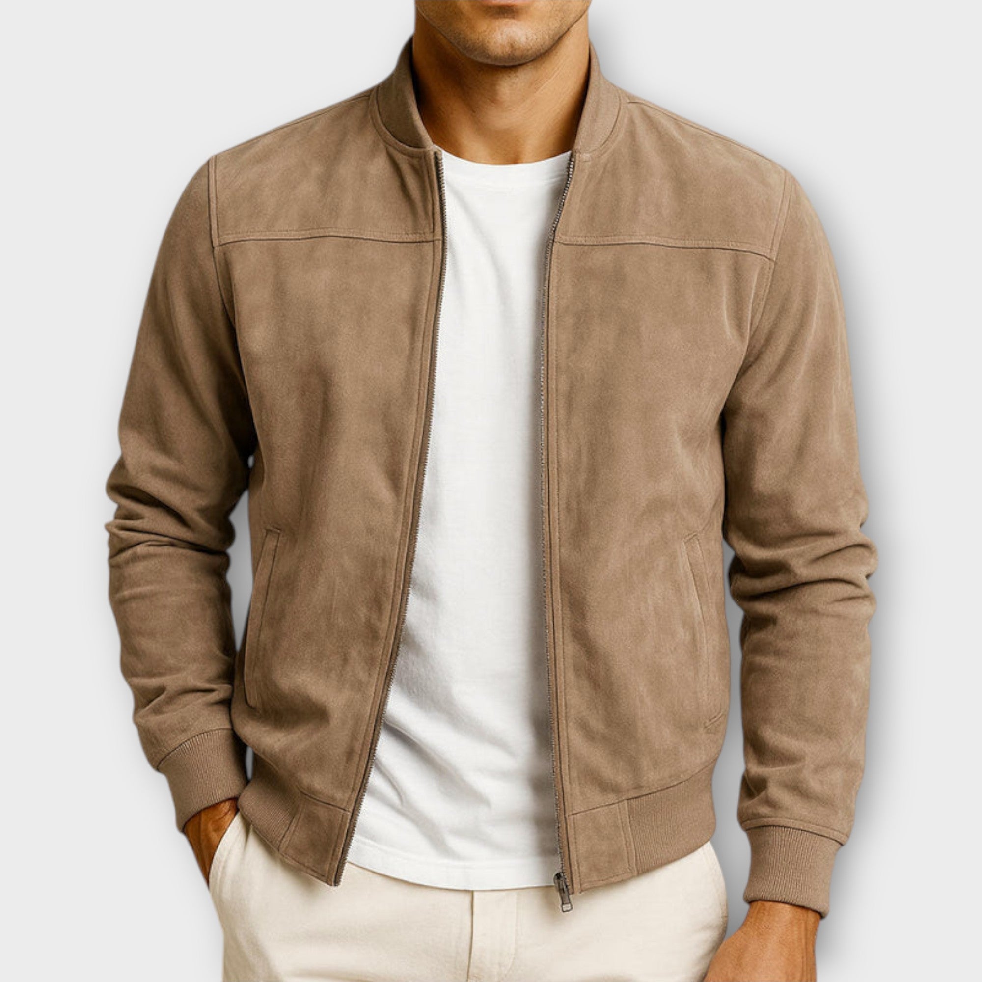 JAMES | SUEDE BOMBER JACKET