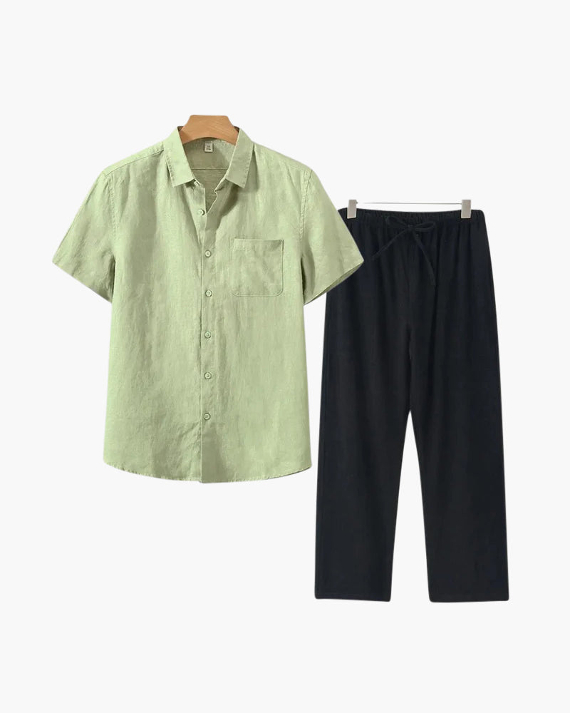 JAMES™ | Short-sleeve linen set