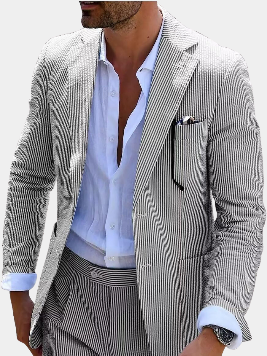 JAMES | Striped Summer Suit (Trousers + Jacket)