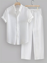JAMES™ | Men's Ribbed Fabric Coordinated Set