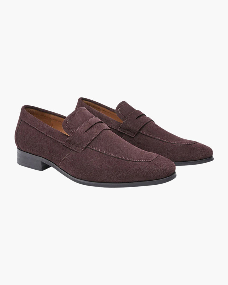 JAMES™ | Suede penny loafers