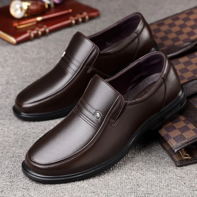 JAMES™ | Men's Semi-Gloss Leather Loafer
