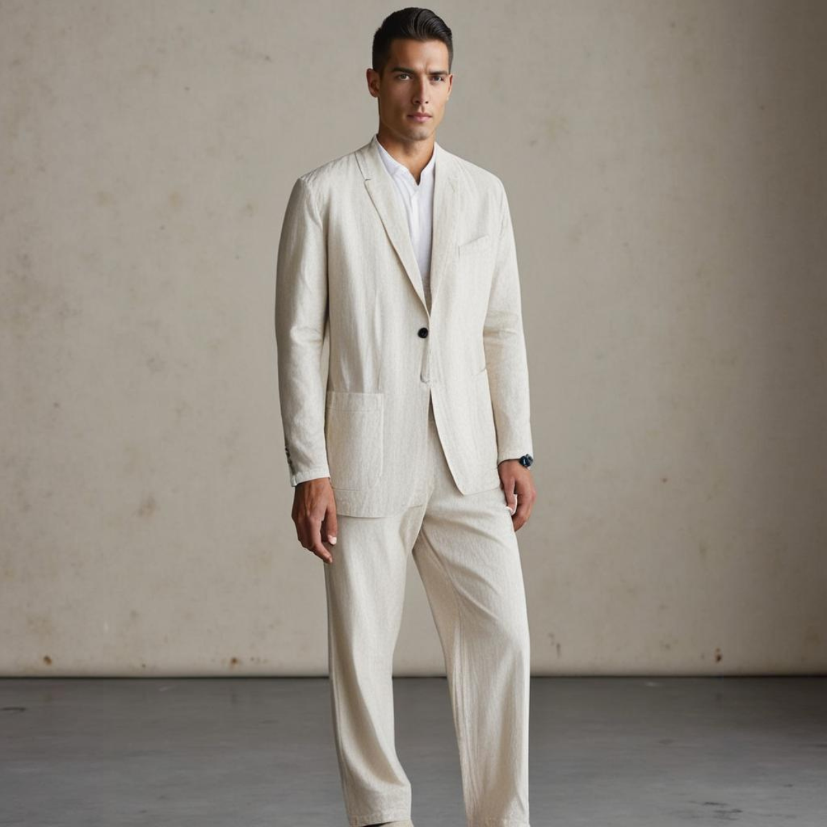 JAMES™ | Men's Linen-Cotton Suit