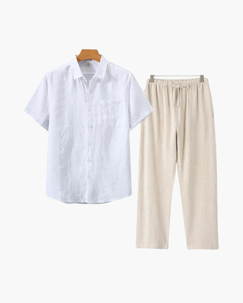 JAMES™ | Short-sleeve linen set