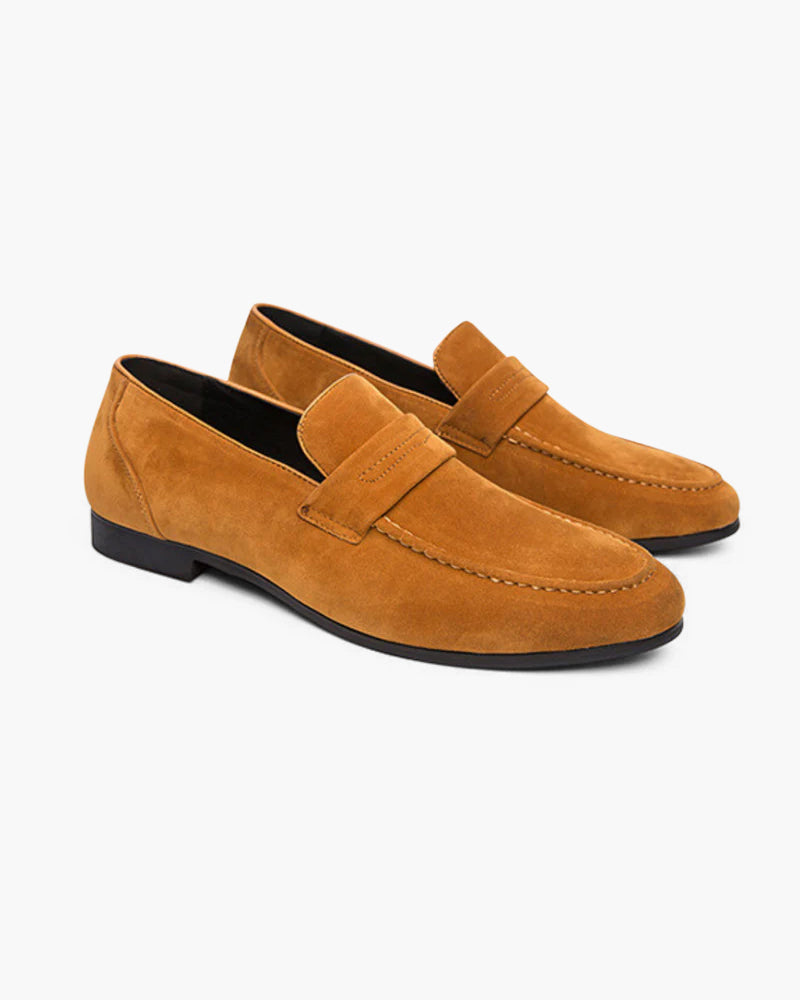 JAMES™ | Suede penny loafers