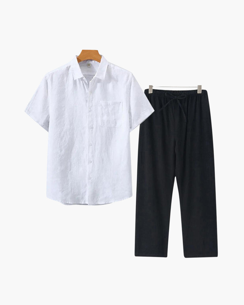 JAMES™ | Short-sleeve linen set