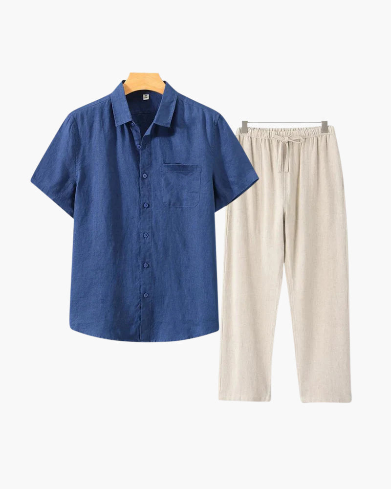 JAMES™ | Short-sleeve linen set