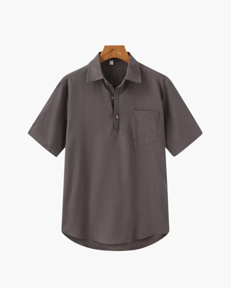JAMES™ | Linen polo shirt