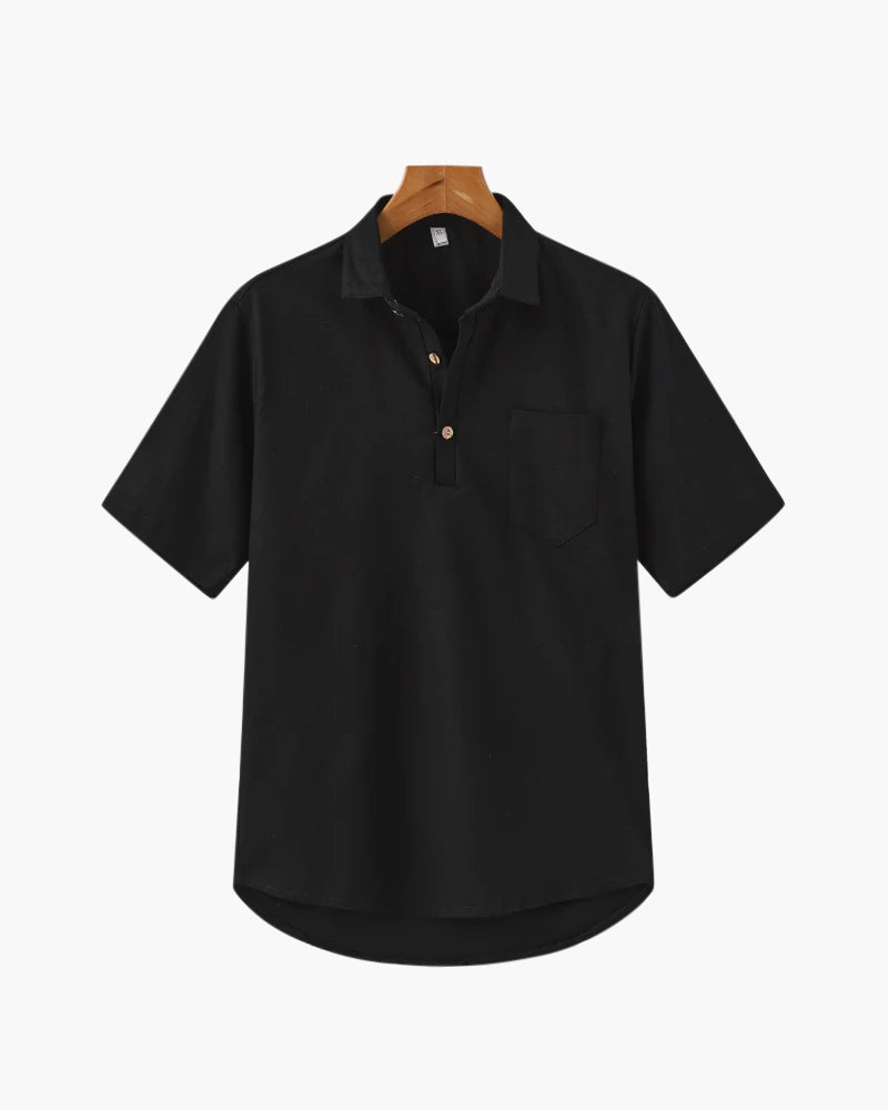 JAMES™ | Linen polo shirt