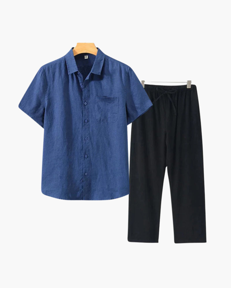 JAMES™ | Short-sleeve linen set