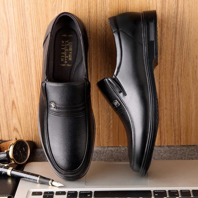 JAMES™ | Men's Semi-Gloss Leather Loafer