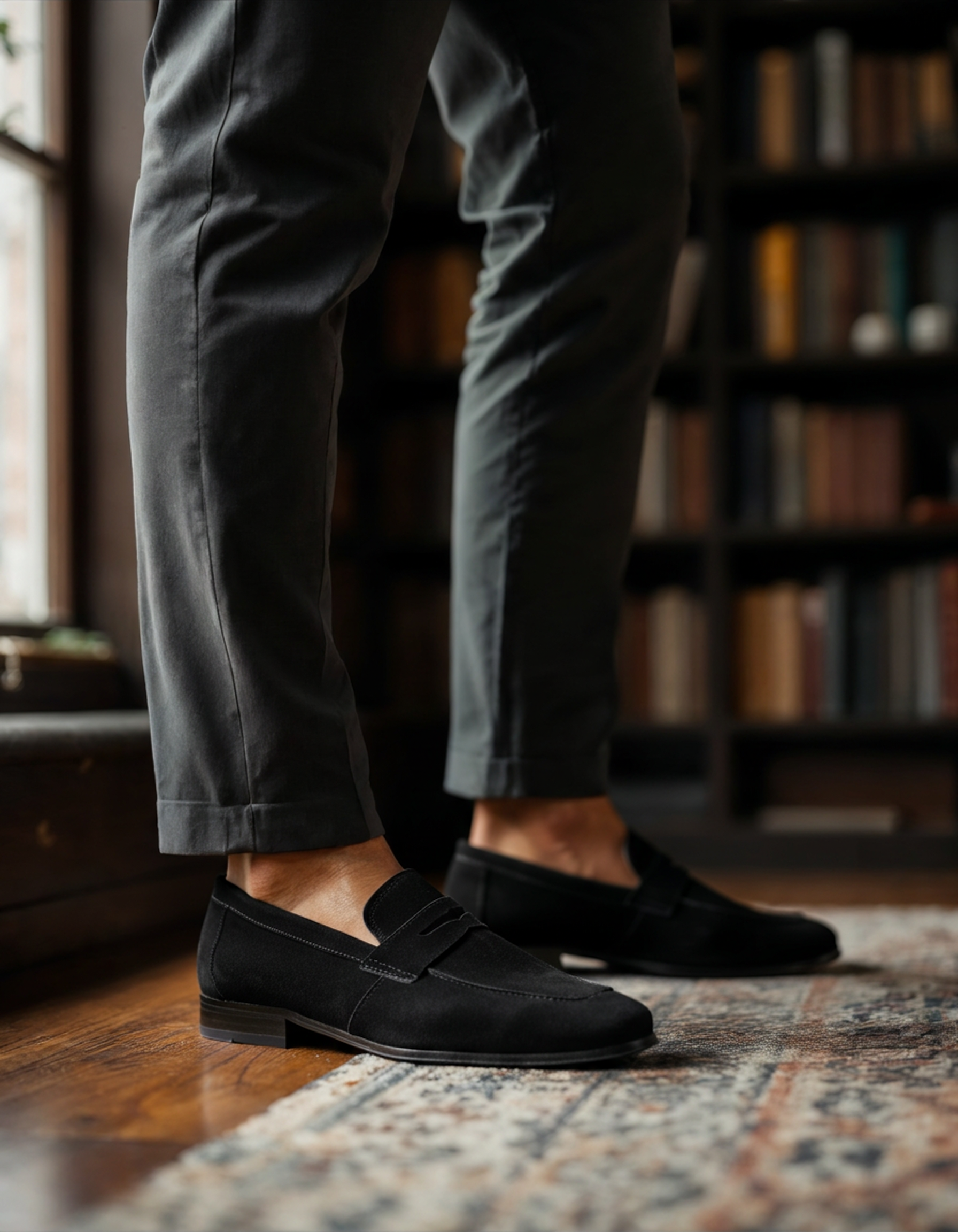 JAMES™ | Suede penny loafers