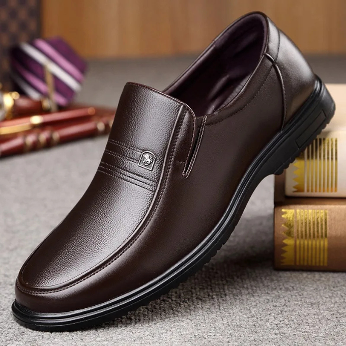 JAMES™ | Men's Semi-Gloss Leather Loafer