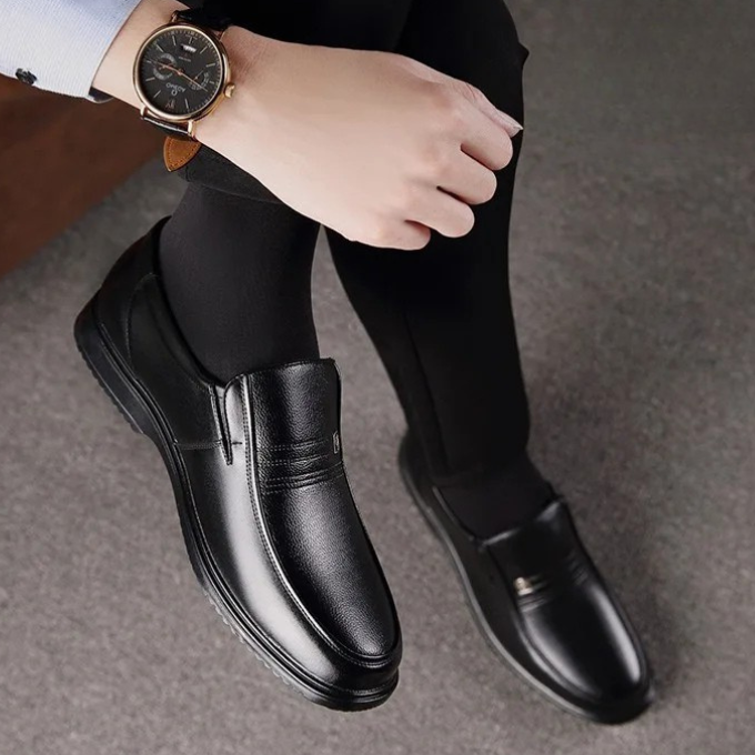 JAMES™ | Men's Semi-Gloss Leather Loafer