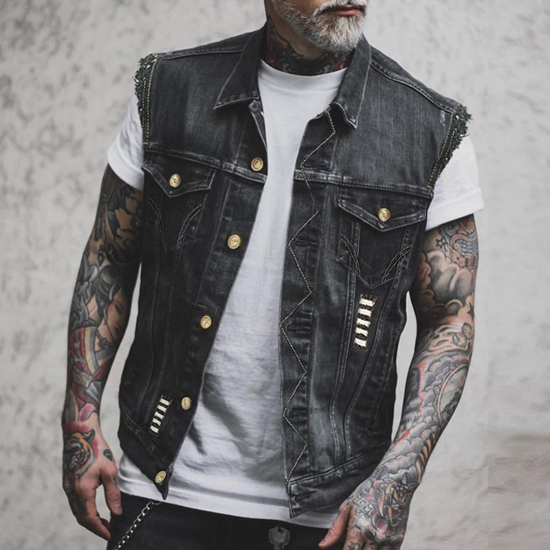 JAMES™ | Denim Gilet