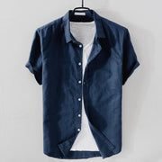 JAMES™ | Men's Linen-Cotton Short-Sleeve Shirt