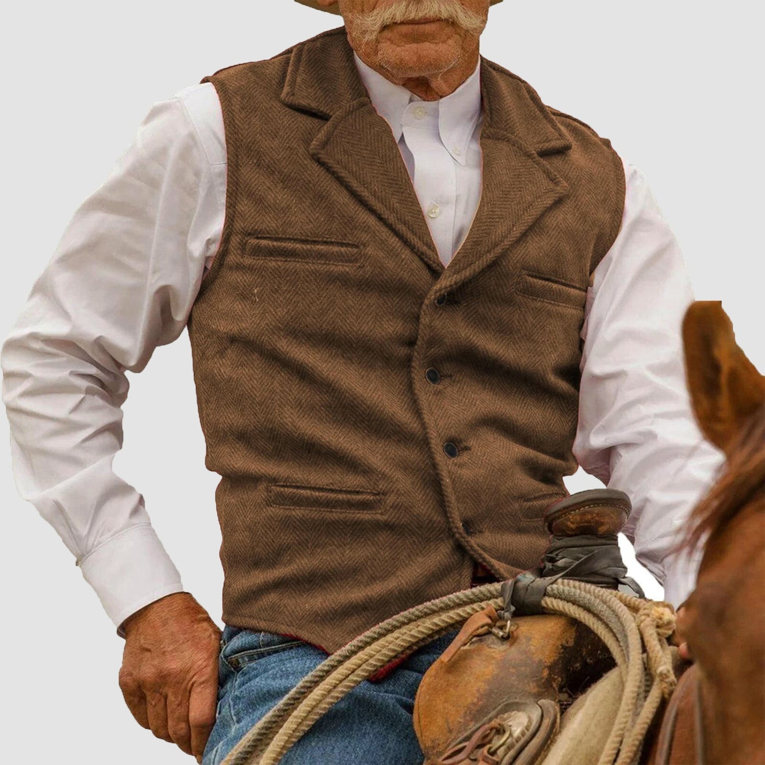 JAMES™ | Men's Western-Inspired Cotton Vest