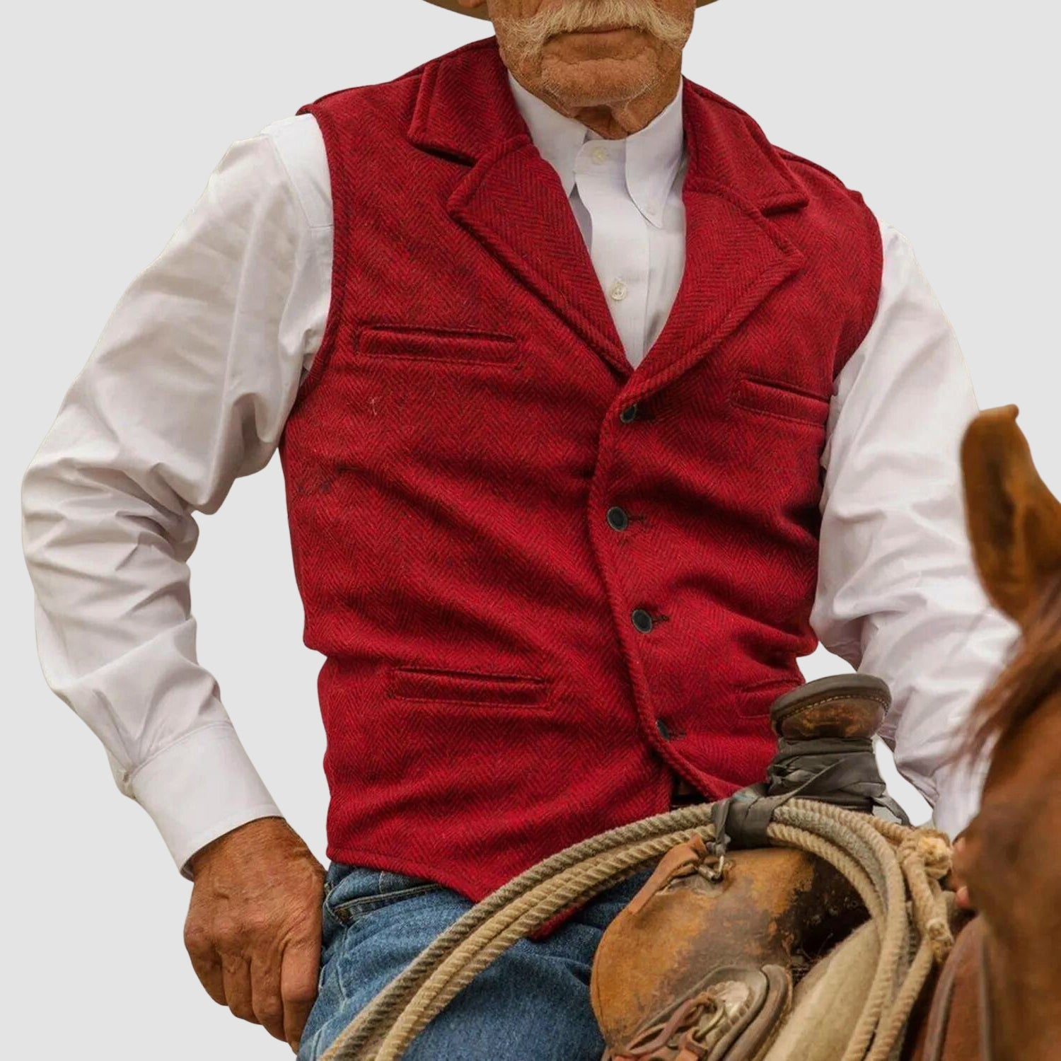 JAMES™ | Men's Western-Inspired Cotton Vest