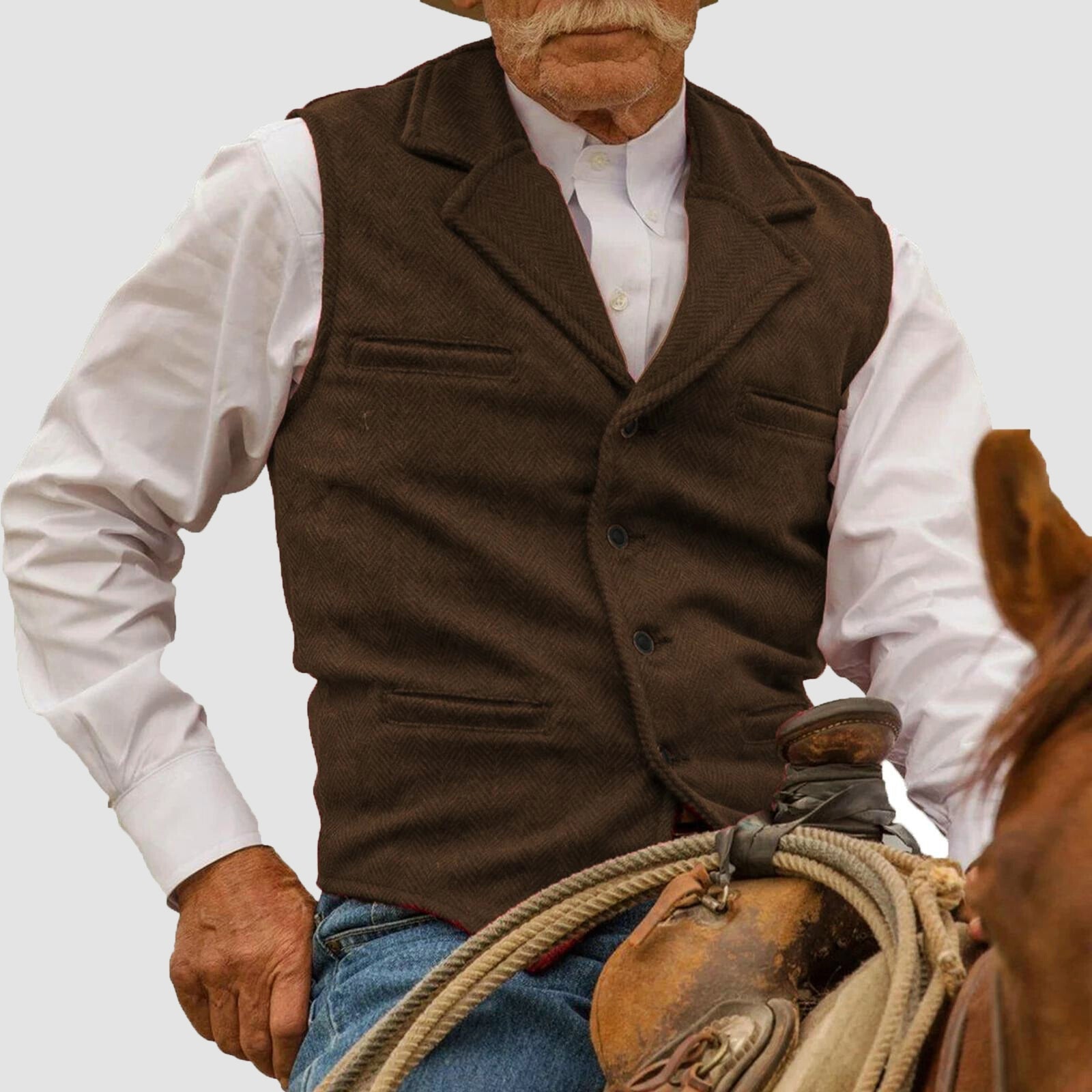 JAMES™ | Men's Western-Inspired Cotton Vest